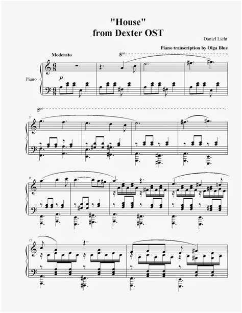 Jelia S Music Playground Piano Sheets From Tv Series Dexter