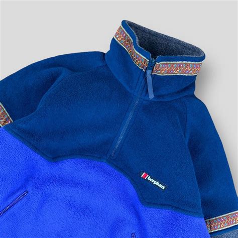 Berghaus Fleece 14 Zip Tag On Front Size Tag Depop