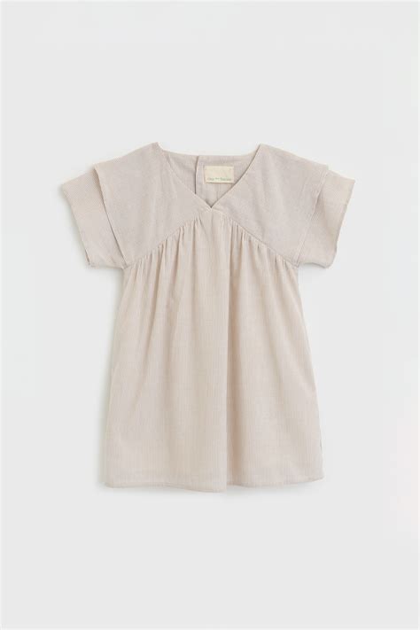 Striped Flutter Sleeve Dress - Our Second Nature