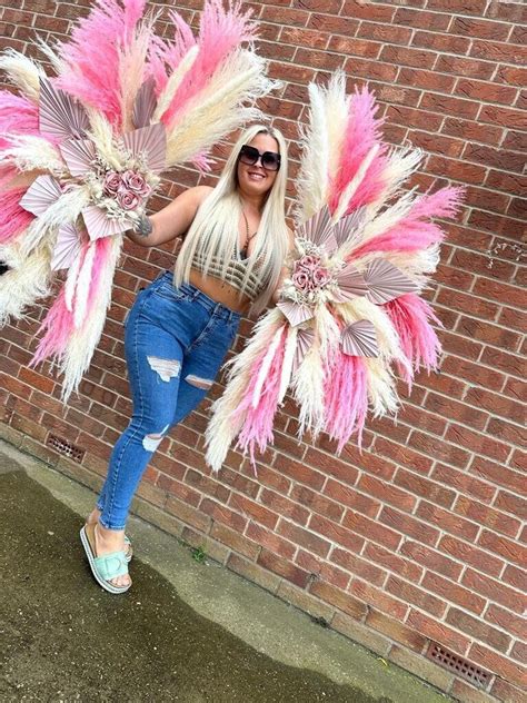 Xxl Barbie Pink Pampas Wings Cm Pampas Wings Pink Pampas Pampas Wall