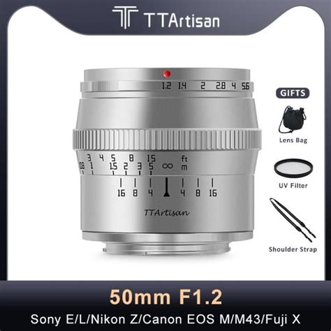 Argent Carte électronique TTArtisan 50mm F1 2 APS C Objectif de l