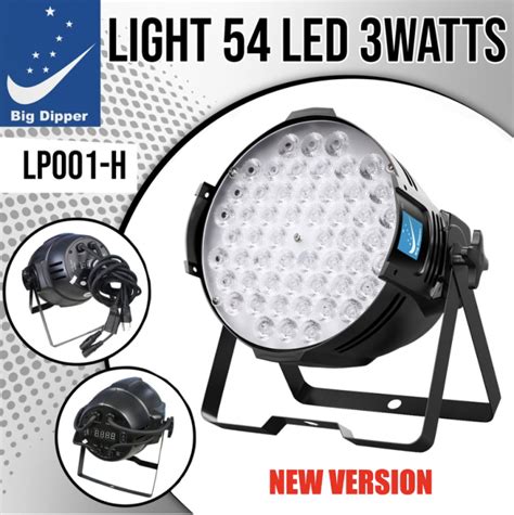 Big Dipper LP001 H Plus New Version Stage Lights LED 54x3W RBGW Par