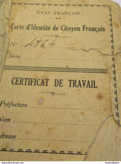 Collections Carte D Identit De Citoyen Francais Certificat De