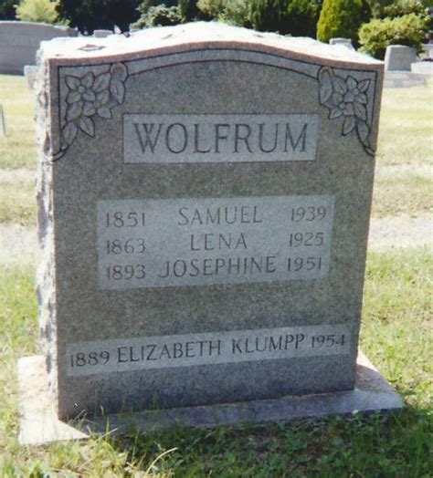 Lena Burkhardt Wolfrum Memorial Find A Grave