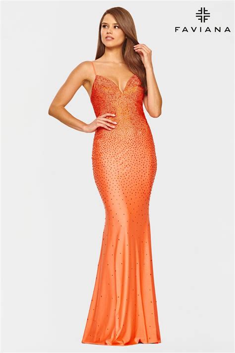 Hunter Orange Prom Dresses