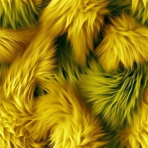 Premium Ai Image Seamless Pattern Green Yellow Fur Background