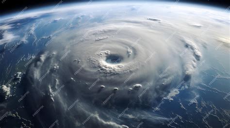 Premium AI Image | Hurricane satellite picture