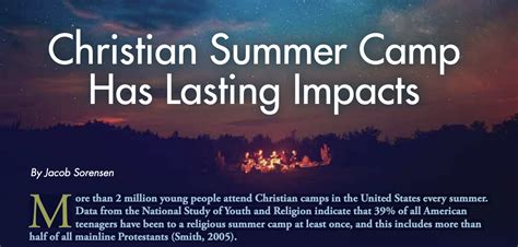 Christian Summer Camp Has Lasting Impacts · Sacred Playgrounds