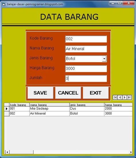 Contoh Project Visual Basic Ruang Ilmu