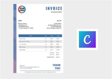 Download Free Nigerian Invoice Templates For Word Excel And Canva