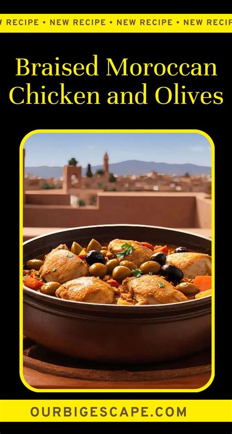 Best Moroccan Braised Chicken And Olives Recipe