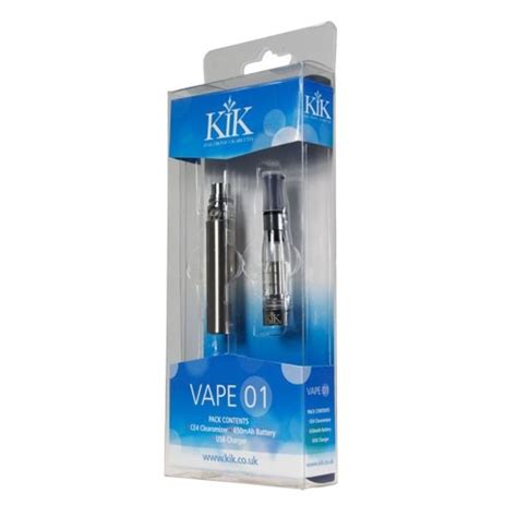 Kik Electronic Vape 01 Silver Starter Kit With Usb Charger