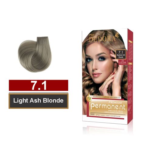 Miss Dedora Hair Color Shade Medium Ash Blonde Long Lasting Olive