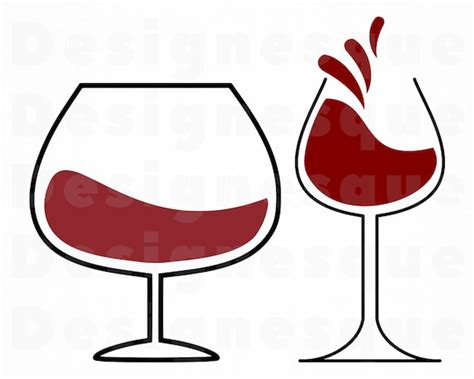 Red Wine Svg Wine Svg Wine Glass Svg Red Wine Clipart Red Etsy