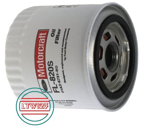 2Pcs Engine Oil Filter MOTORCRAFT FL 820 S EBay