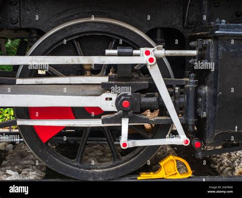 Parts of an antique steam locomotive Stock Photo - Alamy