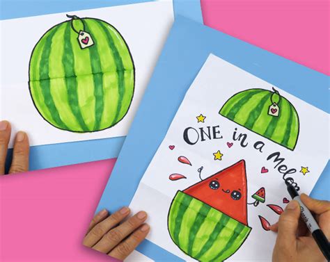 Watermelon Drawing For Kids