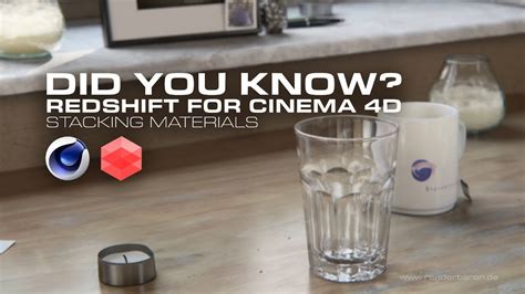 Did You Know Redshift For Cinema D Stacking Materials Youtube