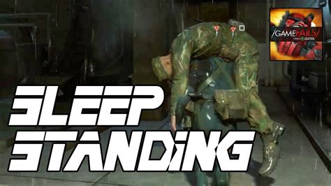 Sleep Standing Metal Gear Solid V Ground Zeroes Gamefails Youtube