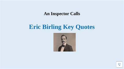 Eric Birling: Key Quotes | Teaching Resources