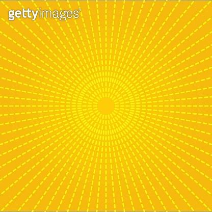 Sun Rays Retro Vintage Style On Yellow Background Sunburst Pattern