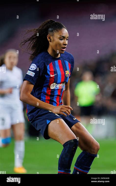 BARCELONA - DEC 21: Salma Paralluelo in action during the UEFA Women's ...