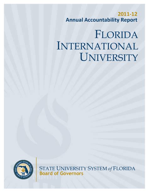 Fiu State University System Of Florida