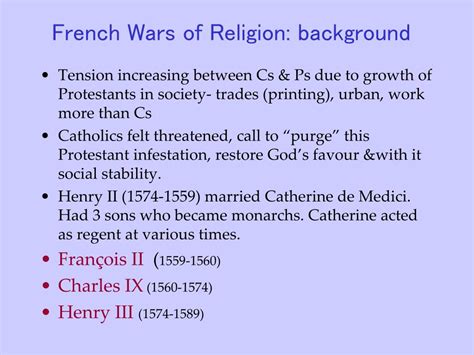 PPT - French Wars of Religion PowerPoint Presentation, free download ...