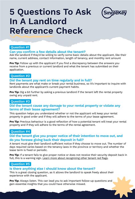 Questions You Need To Ask In A Landlord Reference Check