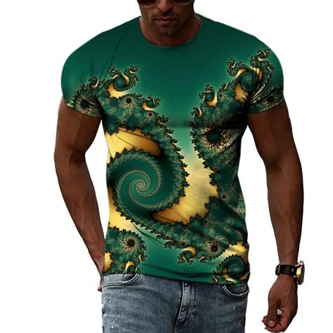 Camisetas Gr Ficas Multidimensionales Abstractas Para Hombres Y Mujeres