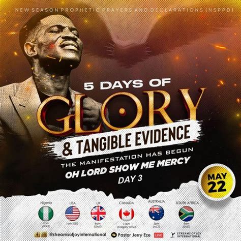 Nsppd Live May With Pastor Jerry Eze Days Of Glory