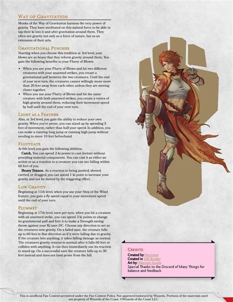 Pin On Dnd Homebrew Monk Subclasses