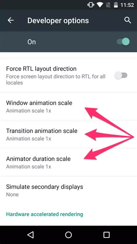 Scroll Down Till You Find The Window Animation Scale Transition