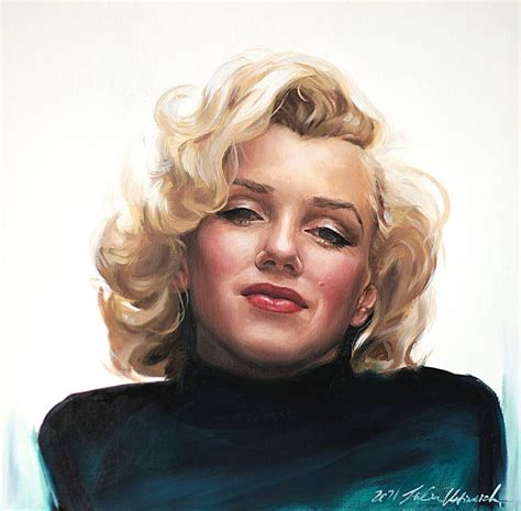 Great Marilyn Monroe Painting By Julia Ustinovich Saatchi Art