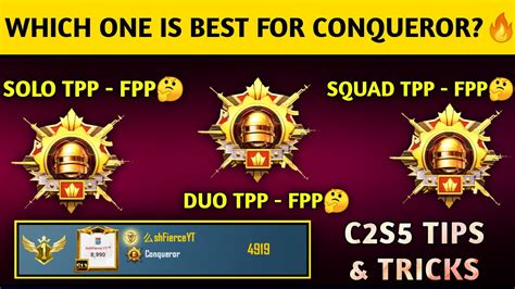 Which Is Best For Conqueror Solo Duo Or Squadwhich Is Best For