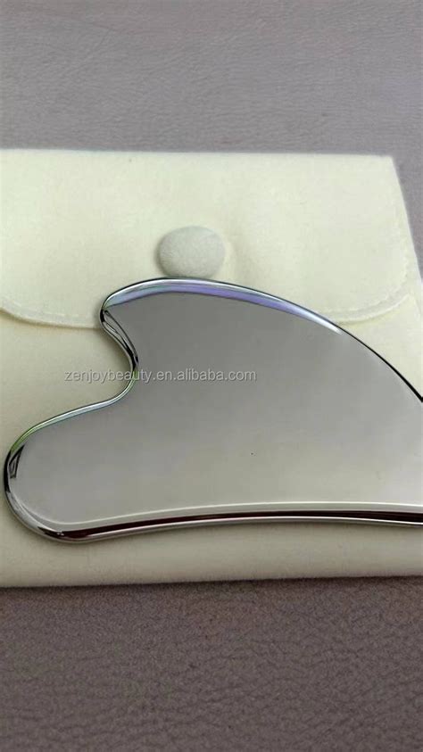 2023 Oem Stainless Steel Gua Sha Heart Shaped Metal Gua Sha Facial