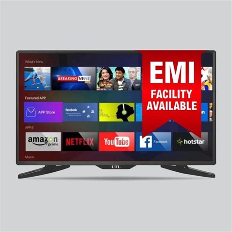 Black Utl S Smart Led Tv Metallic Gray Finish At Piece In