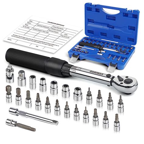 Uyecove Inch Drive Click Torque Wrench Set Dual Direction