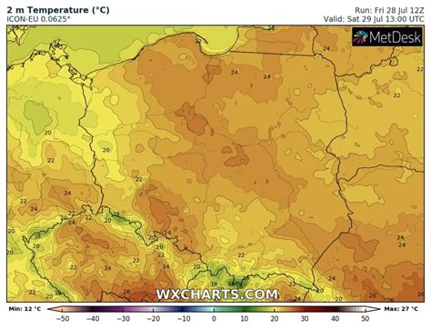 Prognoza Pogody Na Sobot Lipca Gwa Towne Burze Nad Polsk Fani