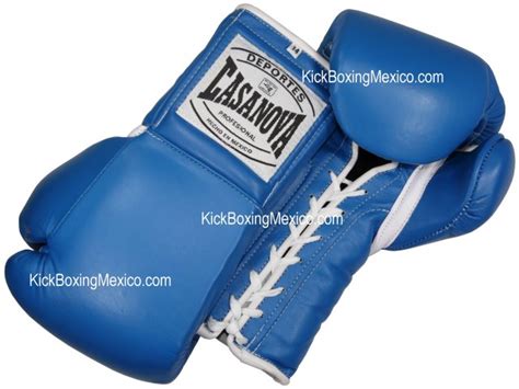 Guantes Boxeo Profesionales Agujeta Casanova Piel Kick Boxing Muay