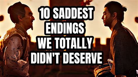 10 SADDEST Video Game Endings We Totally Didn T Deserve YouTube