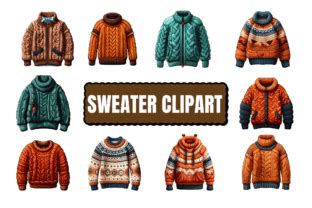 Wool Sweaters Clipart Graphic By Craftsmaker Creative Fabrica