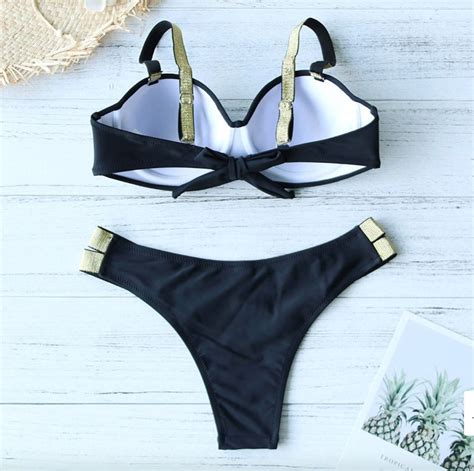 Sexy Weißer Bikini Damen Bademode Push Up Bikini Set Sexy