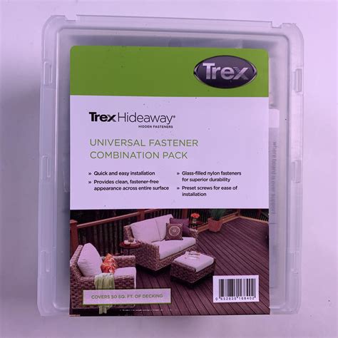 Trex Hideaway Hidden Fasteners Universal Fastener Combination Pack ...