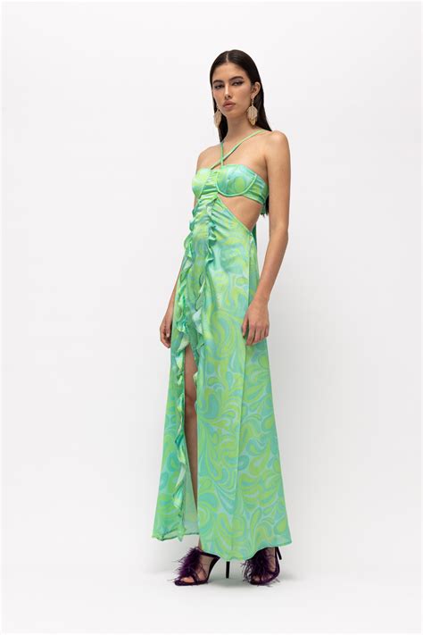 Calypso Green Dress - Mallory The Label
