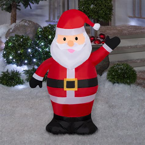 INFLABLE NAVIDEÑO ILUMINADO 1 M X 79 X 31 CM SANTA CLAUS The Home