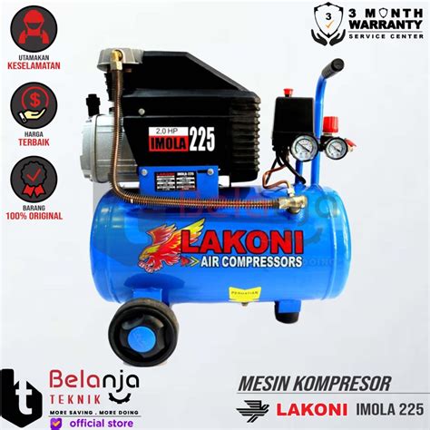 Jual Lakoni Air Compressor Imola 225 Kompresor Angin 2 HP 24 Liter