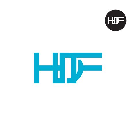 Letter HDF Monogram Logo Design 35825432 Vector Art at Vecteezy