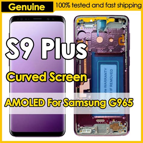 Oem Quality Amoled Display For Samsung Galaxy S9 Plus Lcd Display Touch Curved Screen Digitizer