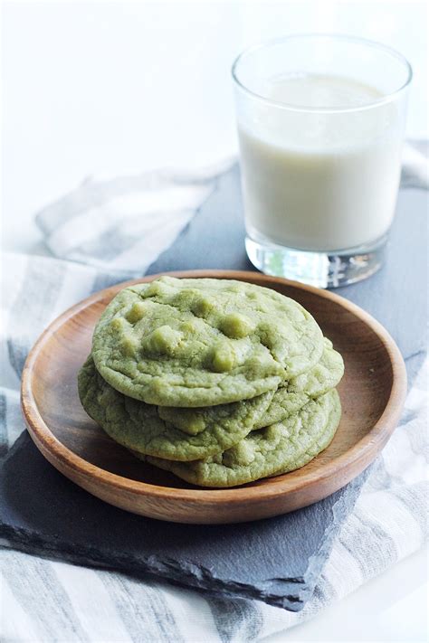 Chewy White Chocolate Matcha Cookie Couple Eats Food